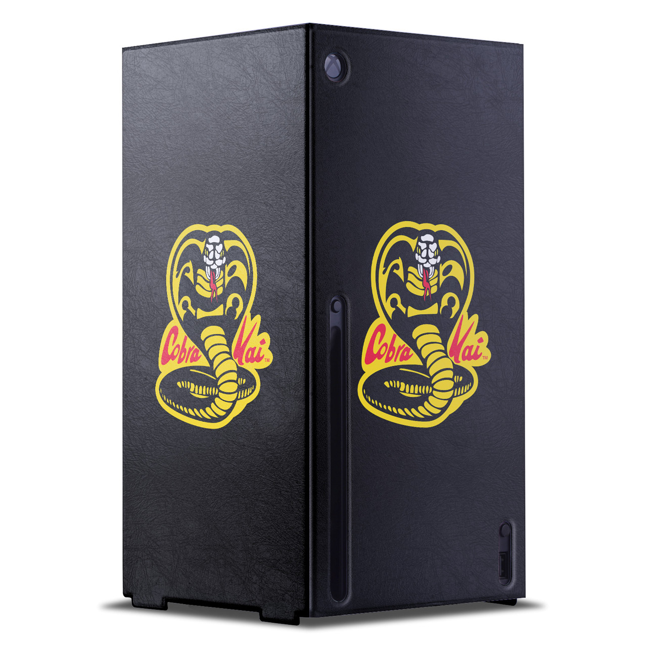 Cobra Kai Iconic Classic Logo Game Console Wrap and Game Controller Skin Bundle for Microsoft Series X Console & Controller